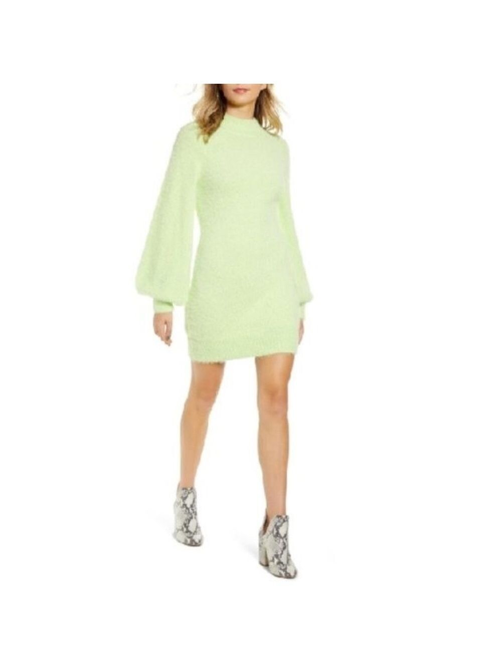 Bardot Long Sleeve Sweater Dress